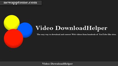 video downloadhelper firefox plugin